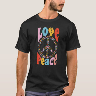 Camiseta Tranquilidade Tie Dye Finger Freedom Hippie Flower