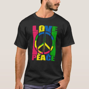 Camiseta Tranquilidade Tie Dye Finger Freedom Hippie Flower