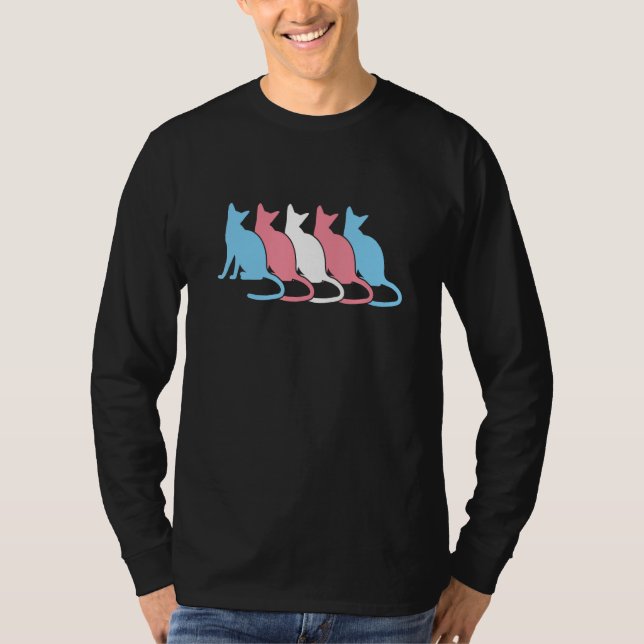 Camiseta Trans Cats Cute Gay Pride Equality LGBTQ Pride Mon (Frente)