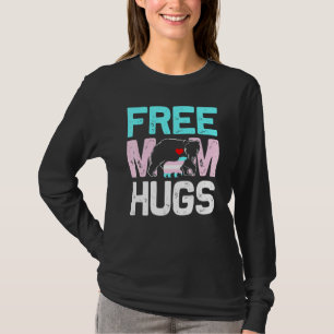 Camiseta Trans Free Mãe Hugs Transexora Orgulho Mãe Ally Ra