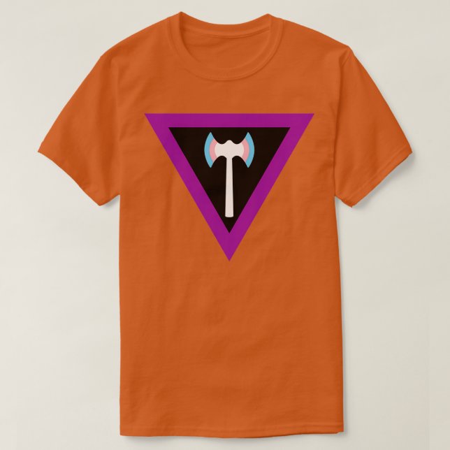 Camiseta Trans Labrys — Pavilhão lésbico 2 (Frente do Design)