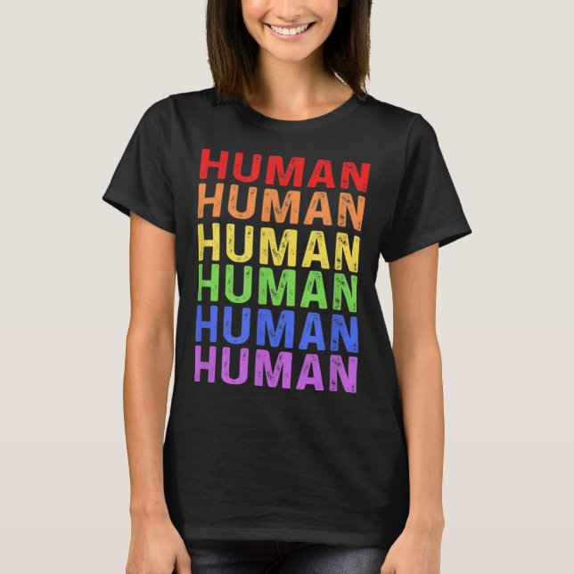 Camiseta Trans LGBT Q Ally Rights Human Transgender Pride P (Frente)