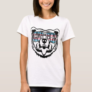 Camiseta Trans Mama Ursa Orgulhosa Mãe Ally Transgender Rai