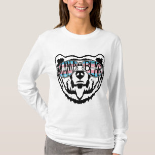 Camiseta Trans Mama Ursa Orgulhosa Mãe Ally Transgender Rai
