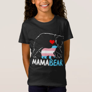 Camiseta Trans Mama Ursa Orgulhosa Mãe Arco-Íris Transgira 