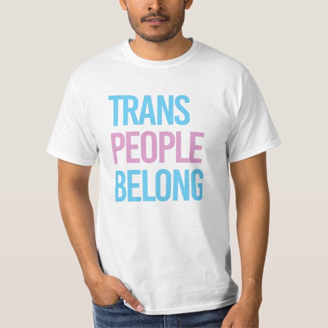 Camiseta Trans people belong (Frente)