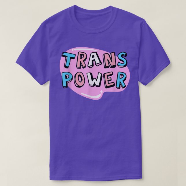 Camiseta Trans Power - Funny Transgender Pride T-Shirt (Frente do Design)
