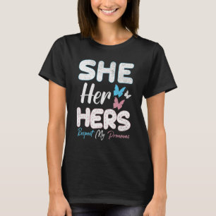 Camiseta Trans Pride Flag Pronounes Trans Women Proud Trans