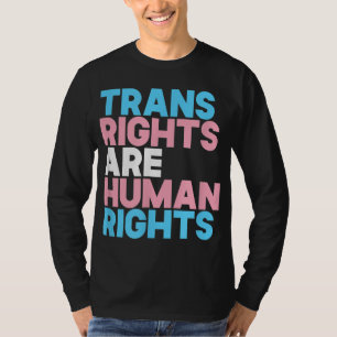 Camiseta Trans-right são os direitos humanos transgéneros L