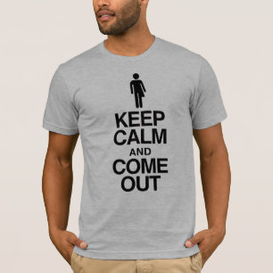 Camiseta Trans Saindo "Fique Calmo e Saia"