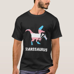 Camiseta Transbordo do Orgulho LGBT Dino Transexual dos Din