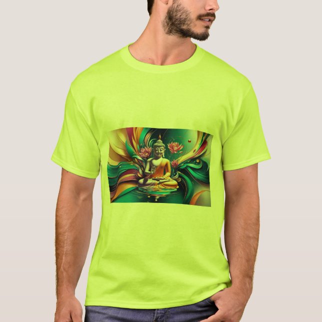 Camiseta Transcendência em Cor: Abstrato Expressionismo Med (Frente)