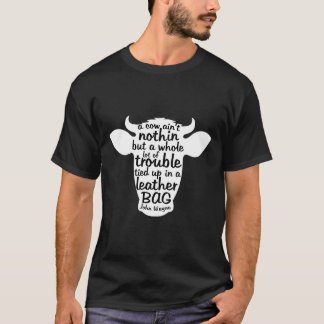 Camiseta Transferência de Sublimação de Problema de Vaca No