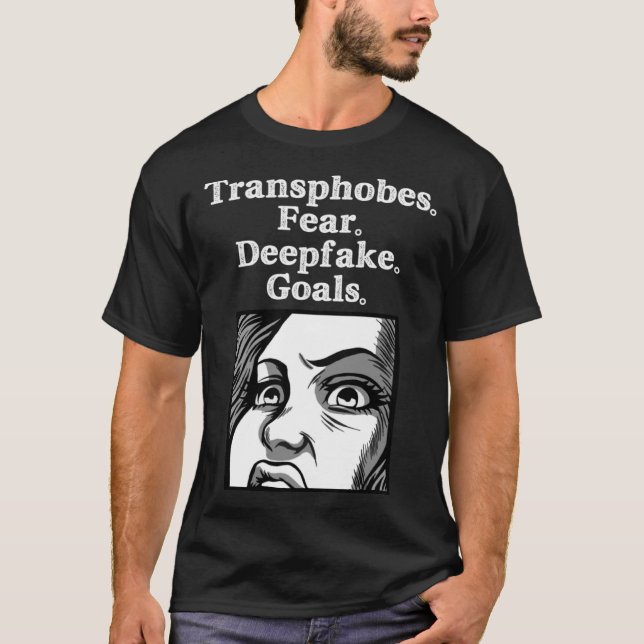 Camiseta Transfobos Temem Profundidade de Objetivos Transfo (Frente)