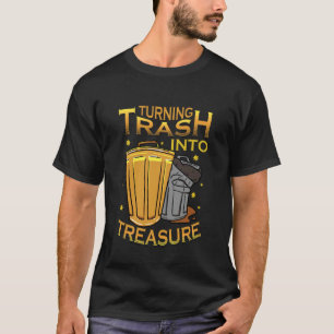 Camiseta Transforma Lixo em Tesouro Resíduos Reciclados