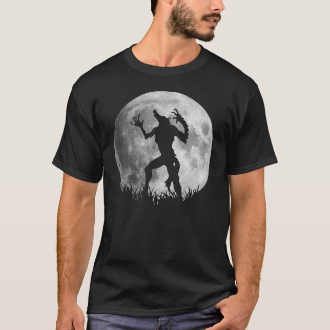 Camiseta Transformação legal da Lua cheia do homem-lobo (Frente)
