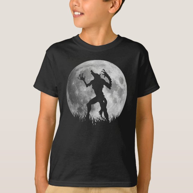 Camiseta Transformação legal da Lua cheia do homem-lobo (Frente)