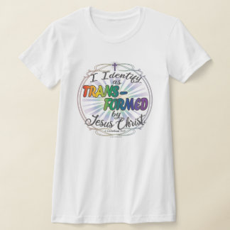 Camiseta Transformado por Jesus Cristo - Tee Branco feminin