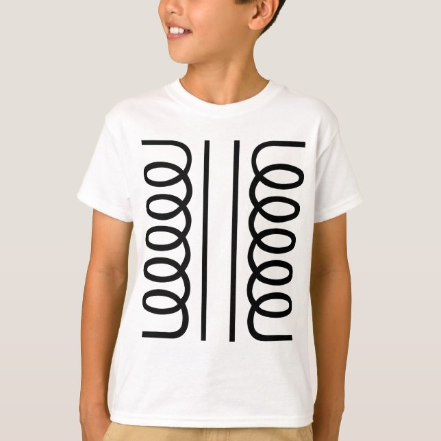 Camiseta Transformador elétrico - Preto (Frente)