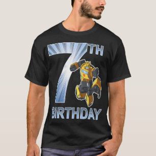 Camiseta Transformadores Bumblebee 7 Birthday Light Fill Po