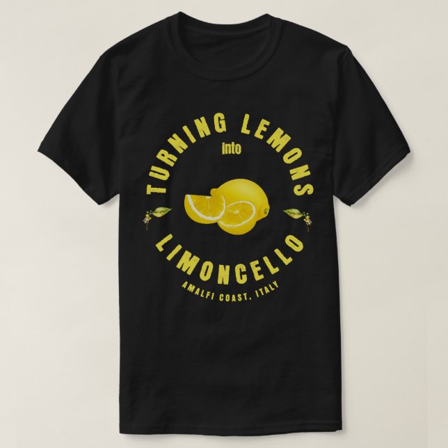 Camiseta Transformando os limões em luz de Limoncelo (Frente do Design)