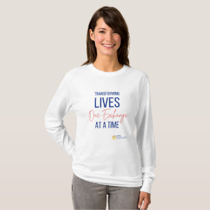 Camiseta Transformando Vidas - Longa Folha Superior