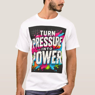 Camiseta **"Transformar Pressão Em Energia" Splash Motivaci