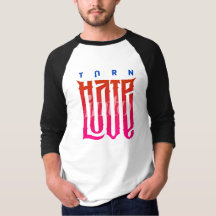 Transforme o ódio em amor | Men 3/4 Capa Raglan