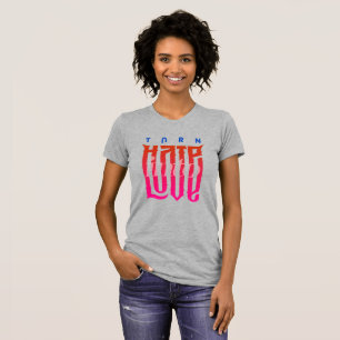 Camiseta Transforme Ódio em Amor Mulheres Slim Fit