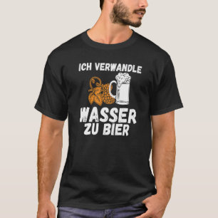 Camiseta Transformo água em cerveja dizendo cerveja e cerve