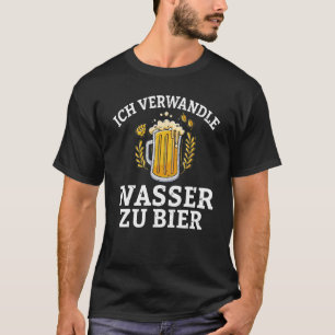 Camiseta Transformo água em cervejaria e cerveja de passate
