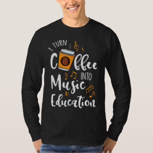 Camiseta Transformo Café Em Música, Treinador De Música G