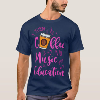 Camiseta Transformo Café Em Música, Treinador De Música G