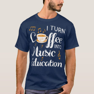 Camiseta Transformo Café Em Música, Treinador De Música J