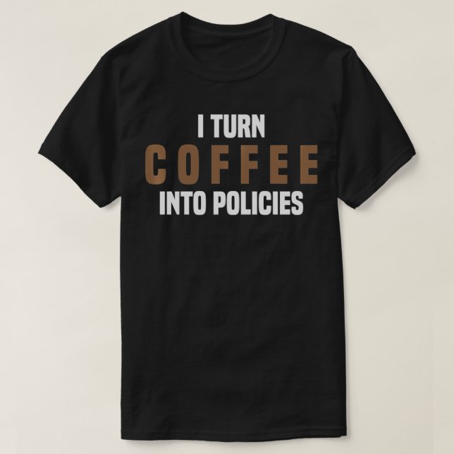 Camiseta Transformo Café Em Seguros De Seguro De Seguro (Frente do Design)