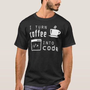 Camiseta Transformo Café Em Tecnologia De Informação De Cód