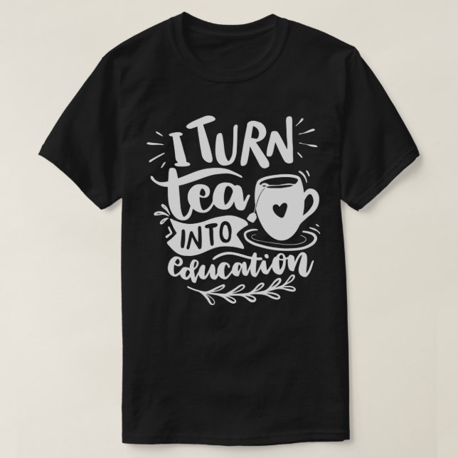 Camiseta Transformo Chá em Educação 1 (Frente do Design)