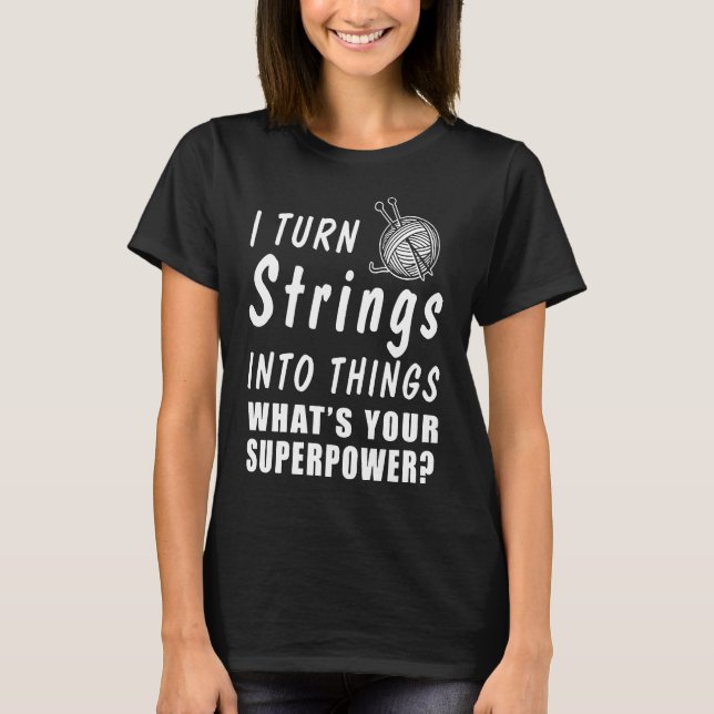 Camiseta Transformo Cordas Em Coisas (Frente)