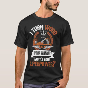 Camiseta Transformo madeira em coisas... Joiner e artesão