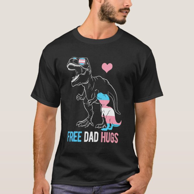 Camiseta Transg. Pai Rex Do Dinossauro Para Abraços De Pai  (Frente)