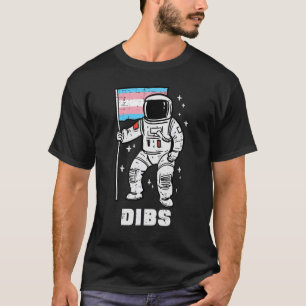 Camiseta Transgender Astronaut Flag Dibs Trans Pride Transs