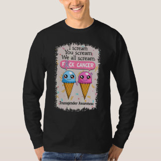 Camiseta Transgender Awareness Cute Ice Creams  Saying