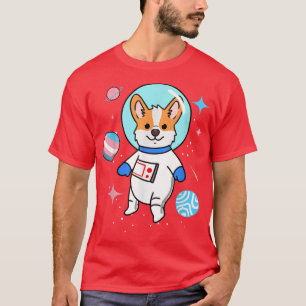 Camiseta Transgender Corgi In Space Trans Pride