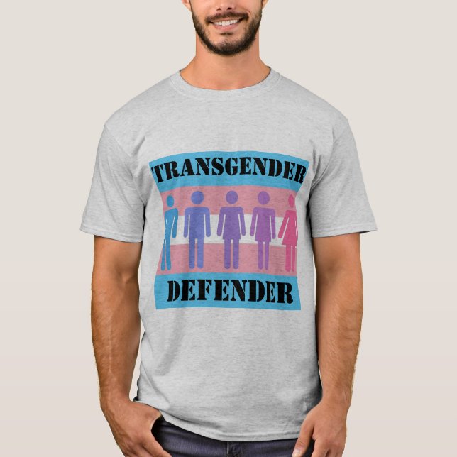 Camiseta Transgender/defensor não-binário (Frente)