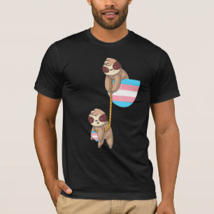 Camiseta Transgender Falling Sloth Trans Pride Lgbtq Transs