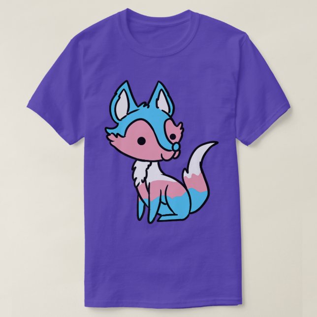 Camiseta Transgender Fox Trans Pride Premium T-Shirt (Frente do Design)