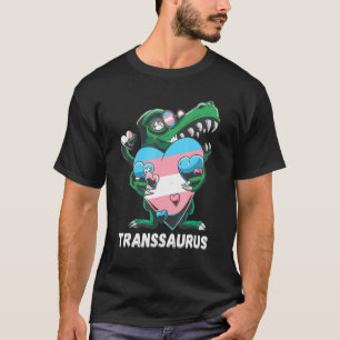 Camiseta Transgender Rex Love Trans Pride Dino Lgbt Transse