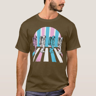 Camiseta Transgênero Astronauta LGBT-Q Homem-Espaço Moon Tr