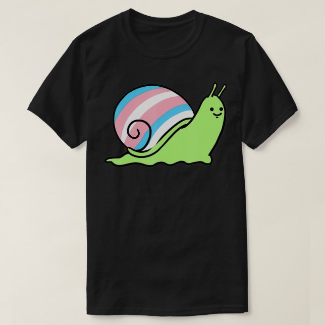 Camiseta Transgênero de Caracol do Orgulho Trans (Frente do Design)