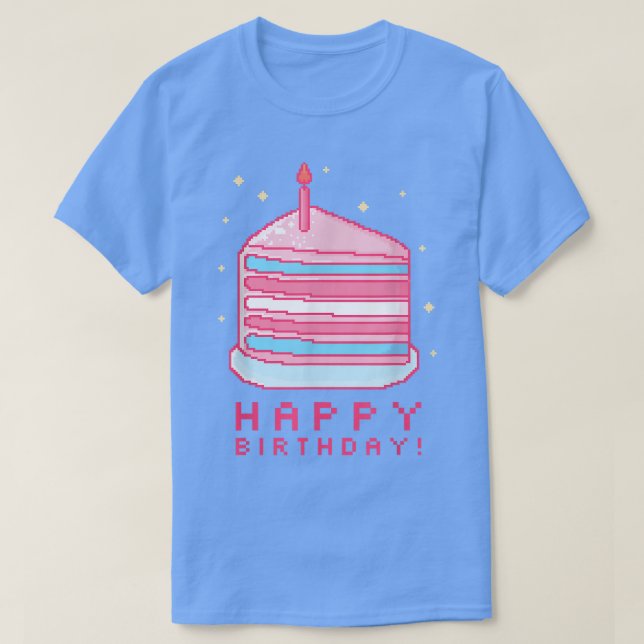 Camiseta Transgênero de Parabéns do Orgulho Trans  (Frente do Design)